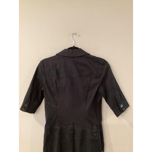 Armani Exchange Form Fitting Black Denim Like Dress in Size 2 - Picture 8 of 9